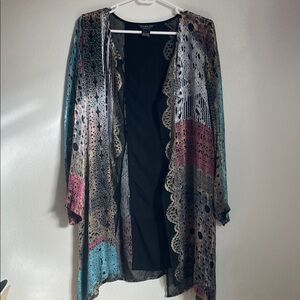 Citron Santa Monica | Multicolor Open-Front Cardigan